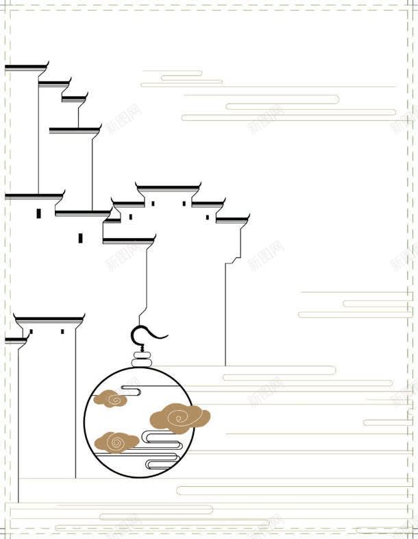 手绘简单线条居住空间jpg设计背景_88icon https://88icon.com 居住 空间 简单 线条