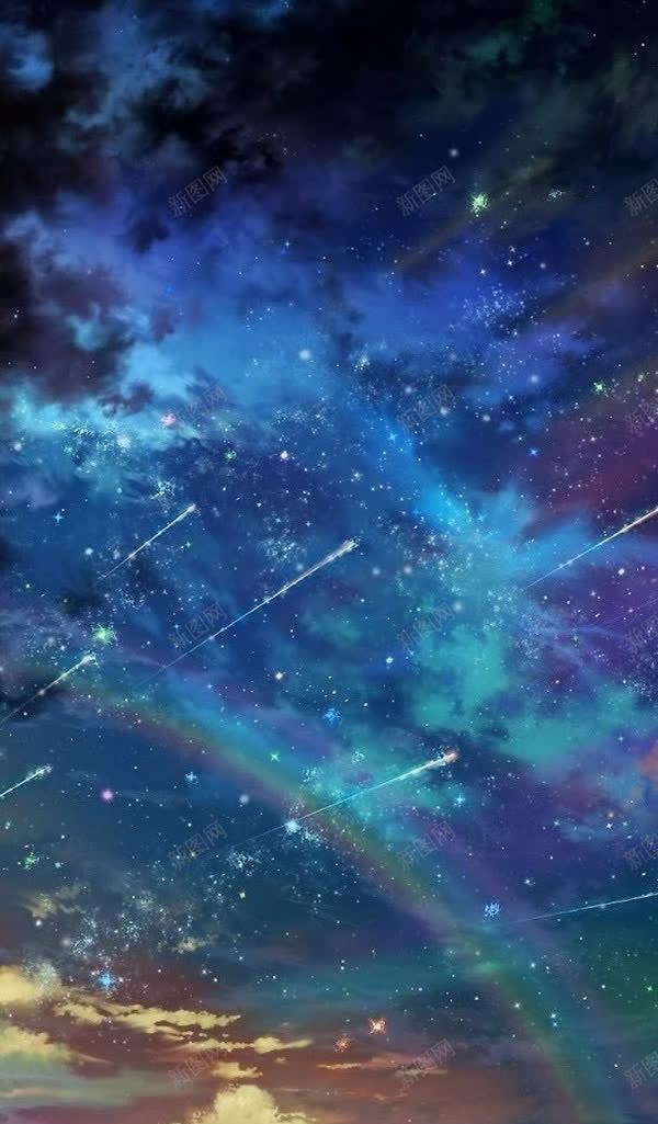 蓝色星空合成效果星云jpg设计背景_88icon https://88icon.com 合成 效果 星云 星空 蓝色