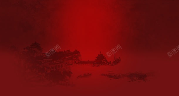 红色背景古色古香jpg设计背景_88icon https://88icon.com 古色古香 红色 背景