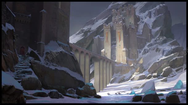 游戏里的雪山场景jpg设计背景_88icon https://88icon.com 场景 游戏 雪山