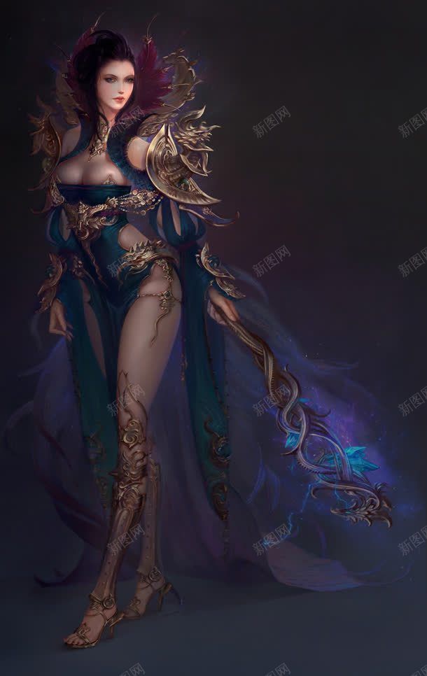 蓝紫色邪恶游戏服饰jpg设计背景_88icon https://88icon.com 服饰 游戏 紫色 邪恶