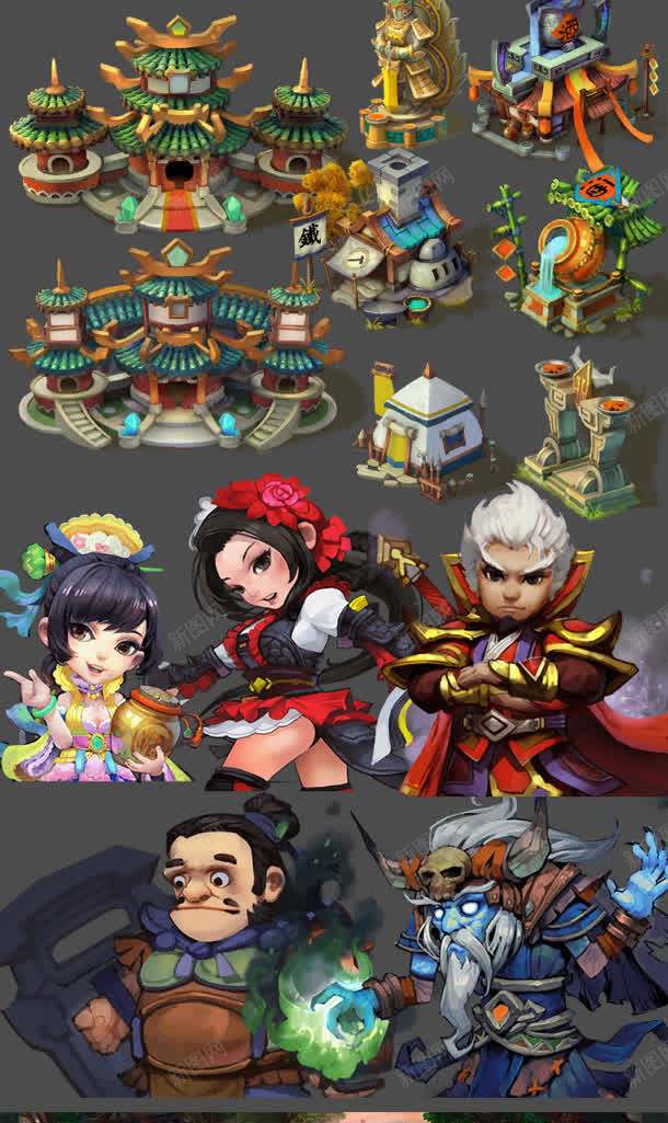 卡通Q版游戏美术资源jpg设计背景_88icon https://88icon.com 卡通 游戏 美术 资源