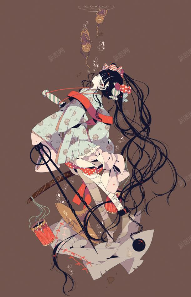 唯美东洋风动漫插画jpg设计背景_88icon https://88icon.com 东洋 插画