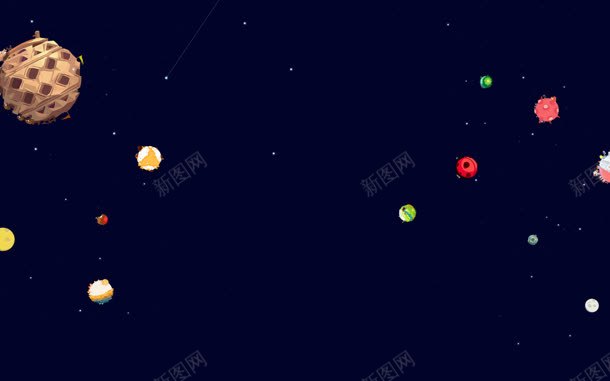 黑底卡通彩色星球宇宙海报背景jpg设计背景_88icon https://88icon.com 卡通 宇宙 彩色 星球 海报 背景