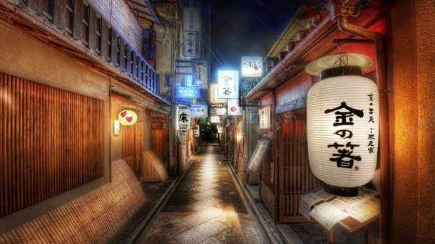 日本街道宽屏背景jpg设计背景_88icon https://88icon.com 日本 日系街道 背景 街道