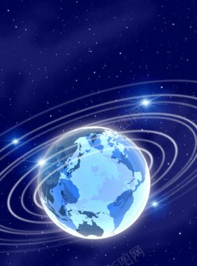 梦幻星空与地球背景图片 梦幻星空与地球背景