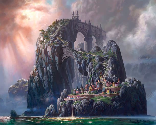 粉色天空云彩山峰房屋jpg设计背景_88icon https://88icon.com 云彩 天空 山峰 房屋 粉色