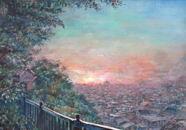 彩绘油画风格jpg设计背景_88icon https://88icon.com 彩绘 油画 风格