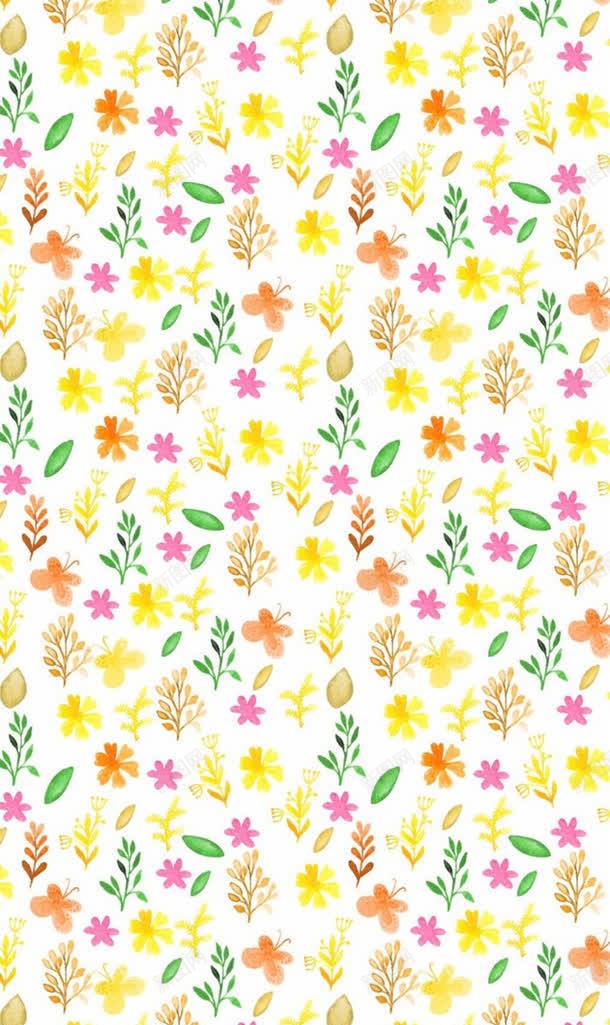 插画手绘玫瑰碎花jpg设计背景_88icon https://88icon.com 插画 玫瑰