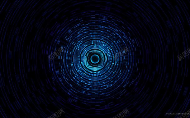 蓝色圆形数据海报背景jpg设计背景_88icon https://88icon.com 圆形 数据 海报 背景 蓝色