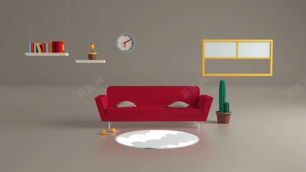卡通沙发客厅海报背景jpg设计背景_88icon https://88icon.com 卡通 客厅 沙发 海报 背景