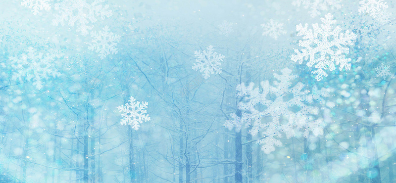 二十四节气之冬季立冬背景jpg设计背景_88icon https://88icon.com 冬天 树 立冬 雪花