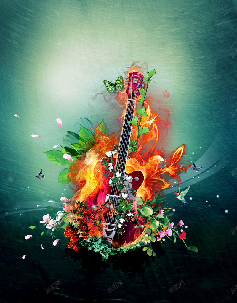火焰吉他创意音乐节海报背景psd设计背景_88icon https://88icon.com 唱响青春 国际音乐节 海报背景 激情 火焰吉他 舞台背景 音乐海报 音乐节 音乐节广告 音乐节晚会背景