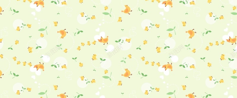 卡通母鸡带着小鸡无缝背景矢量图ai设计背景_88icon https://88icon.com banner 动物 卡通 小清新 小鸡 底纹 无缝背景 母鸡 淘宝 简约 矢量图