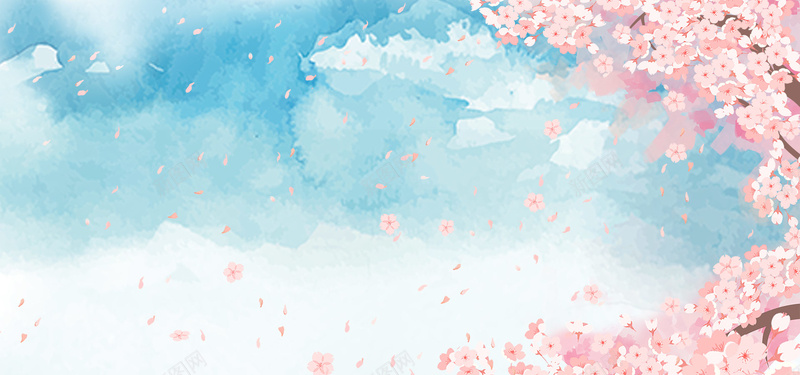 浪漫日本樱花节主题背景图psd高清背景_88icon https://88icon.com 唯美 国外花瓣 广告设计背 手绘 日本旅行 日本樱花节背景 春天 春游 樱花树 水彩 浪漫 粉色 花瓣 赏樱花 踏青