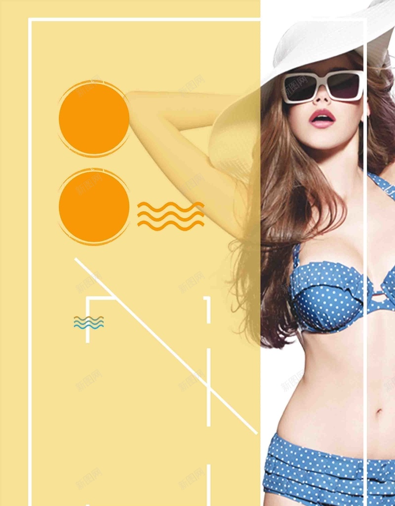 时尚简约夏天泳装清新美女海报背景模板psd设计背景_88icon https://88icon.com 夏天泳装 夏日新品 夏日焕新 宣传 时尚 活动 海报 清新美女 简约 背景模板