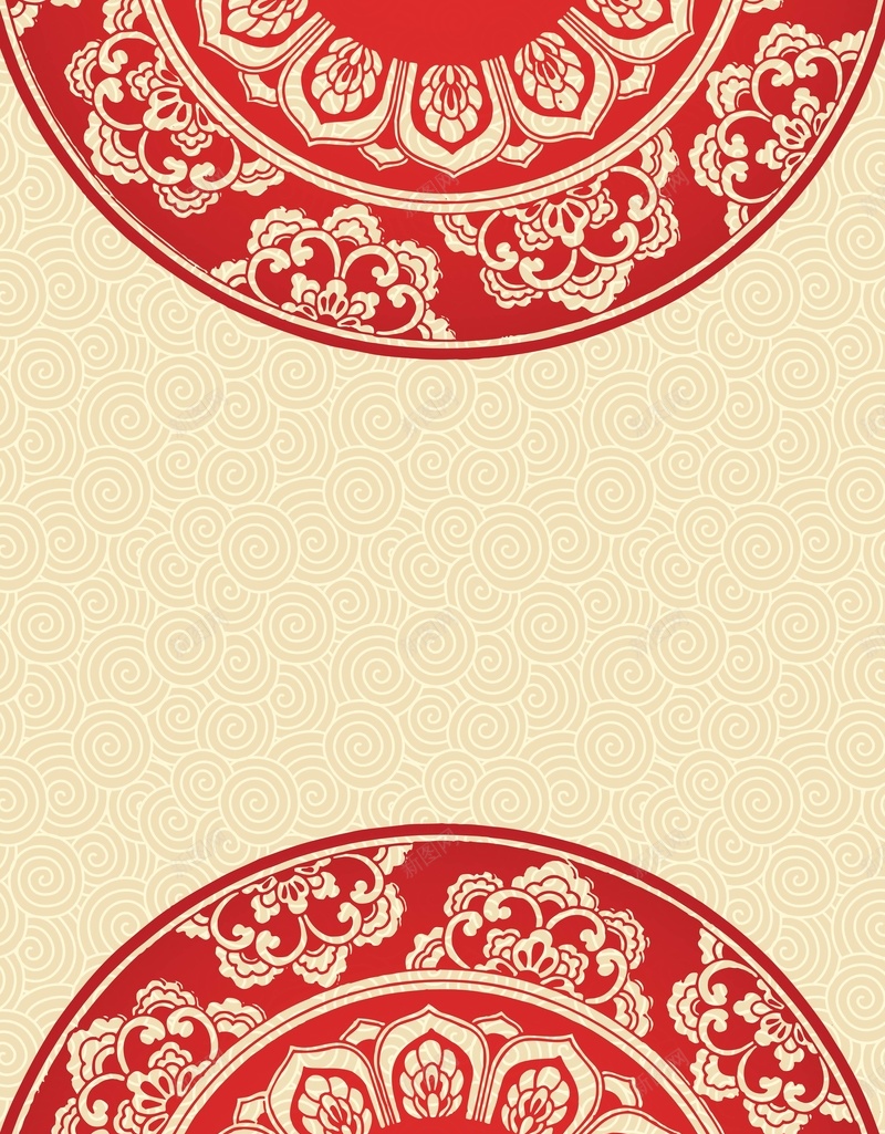矢量中国风复古新年春节背景ai设计背景_88icon https://88icon.com 中国风 古纹 圆环 复古 新年 春节 矢量 祥云纹 红色 背景 过年 黄色 矢量图