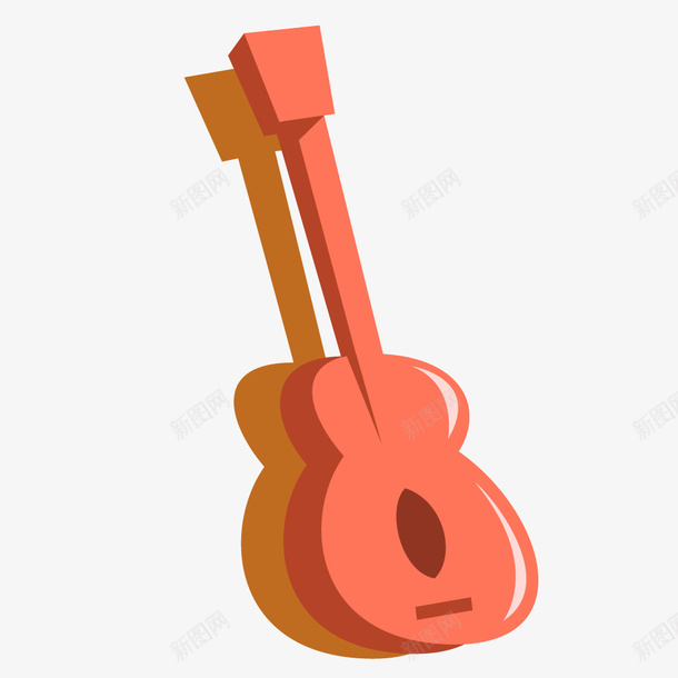 红色卡通吉他矢量图ai免抠素材_88icon https://88icon.com 乐器 卡通 吉他 红色 红色卡通 矢量图