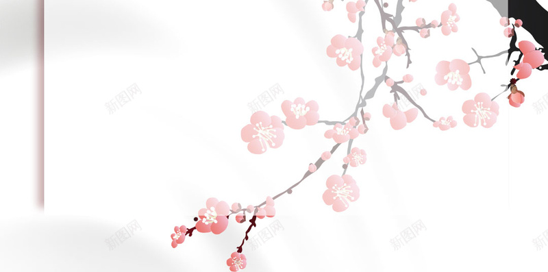 狗年2018节目单梅花边框花瓣丝绸材质H5背景psd设计背景_88icon https://88icon.com 2018节目单 丝绸材质 中国风 创意 古风 梅花 狗年 花瓣 边框