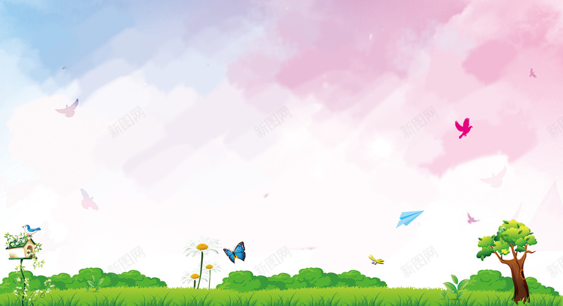 清新草地天空背景jpg设计背景_88icon https://88icon.com ppt 作文集 小树 幼儿园 海报 清新 渐变背景 画册封面 背景 草地