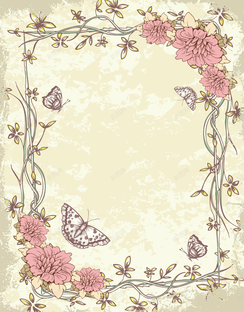 欧式花纹婚庆邀请函海报背景矢量图ai设计背景_88icon https://88icon.com 卡片 婚庆 婚礼 底纹 欧式 海报 矢量 素材 背景 花纹 花边 蝴蝶 请柬 贺卡 邀请函 矢量图