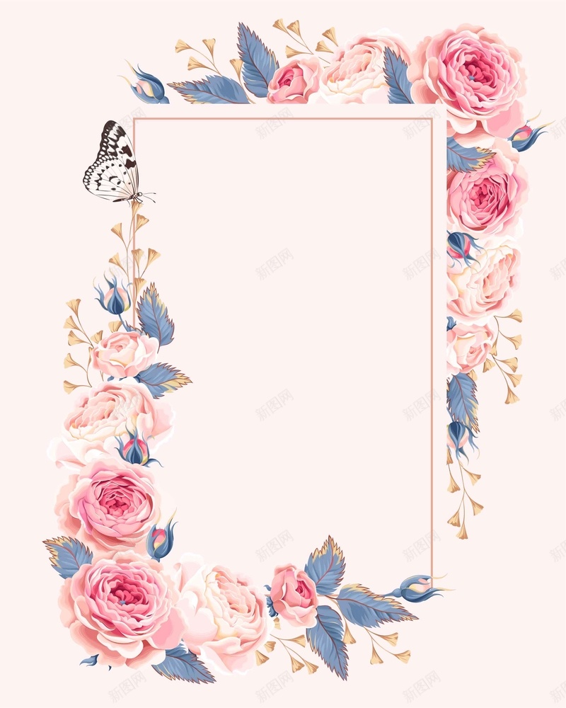 欧式婚礼庆典婚庆手绘玫瑰蝴蝶请柬海报背景矢量图ai设计背景_88icon https://88icon.com 婚庆 婚礼 庆典 手绘 欧式 欧式婚礼 欧式海报 海报 玫瑰 背景 蝴蝶 请柬 矢量图