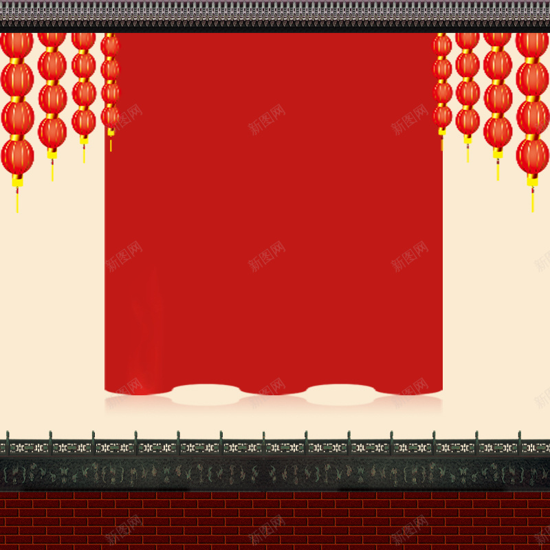 红色中国风喜庆主图psd设计背景_88icon https://88icon.com 中国风 主图 喜庆 大气 天猫 扁平 淘宝 激情 狂欢 直通车 红色