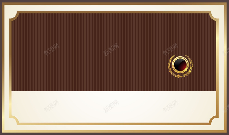 复古背景金色边框底纹背景证书卡片矢量图ai_88icon https://88icon.com VIP卡片 代金券 优惠券 底纹背景 矢量素材 积分券 证书 邀请卡 金色边框 矢量图