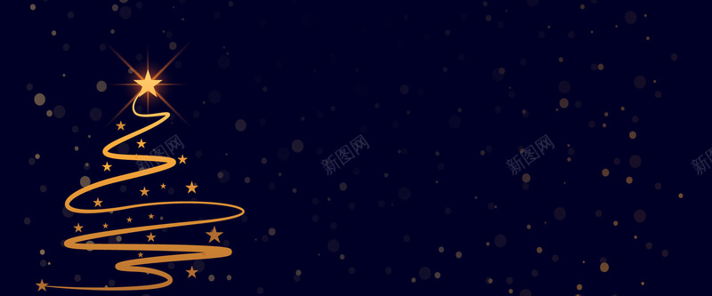 创意圣诞节简约banner背景矢量图ai设计背景_88icon https://88icon.com 创意 卡通 圣诞树 圣诞节 手绘 星星 深色背景 简约 金色 矢量图