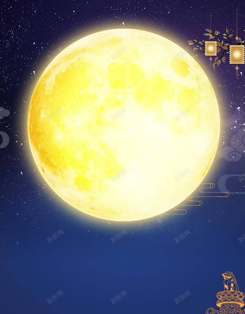 简约大气中秋国庆节PSD分层H5psd设计背景_88icon https://88icon.com H5 PSD分层 中秋国庆节 夜晚 大气 天安门 月亮 简约
