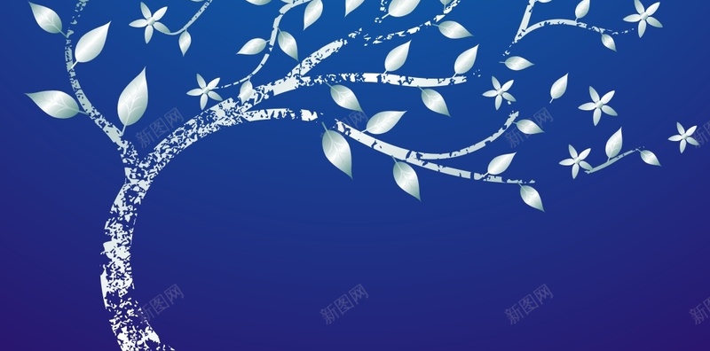 简约蓝底树矢量H5背景cdr设计背景_88icon https://88icon.com H5 曲线 树 树叶 矢量 矢量素材 矢量背景 简约 简约素材 蓝底