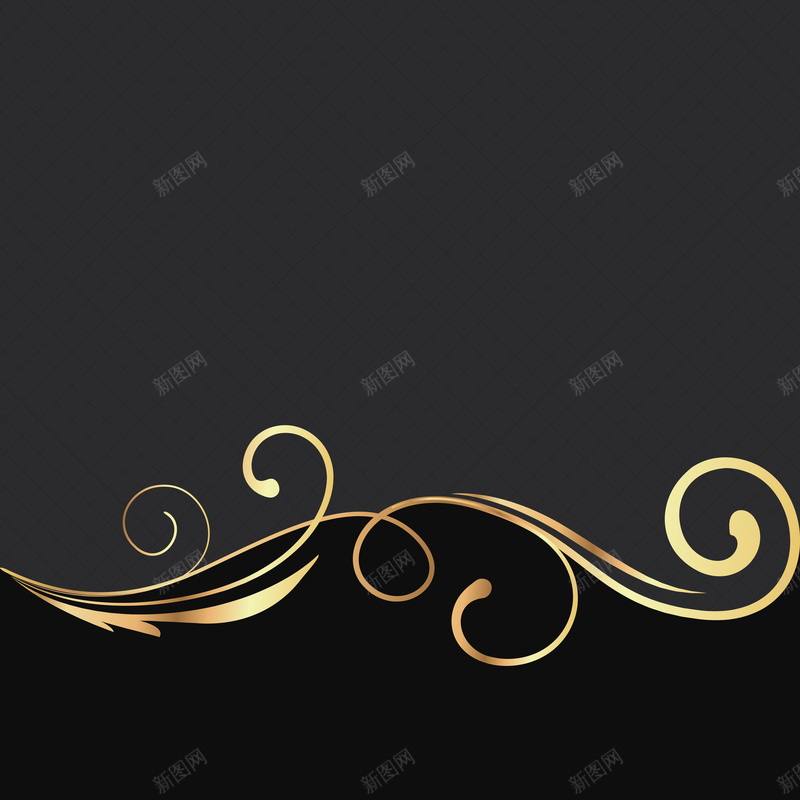 金色花纹典雅奢华黑色背景矢量图ai设计背景_88icon https://88icon.com 典雅 典雅背景 奢华 奢华典雅 奢华金色 花纹 花纹背景 邀请函 金色 金色花纹 黑色 矢量图