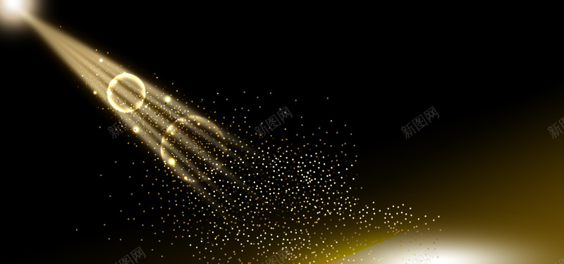唯美金色光束炫光banner海报psd设计背景_88icon https://88icon.com banner 光效 光束 唯美 大气 海报 炫光 简约 背景 质感 金色