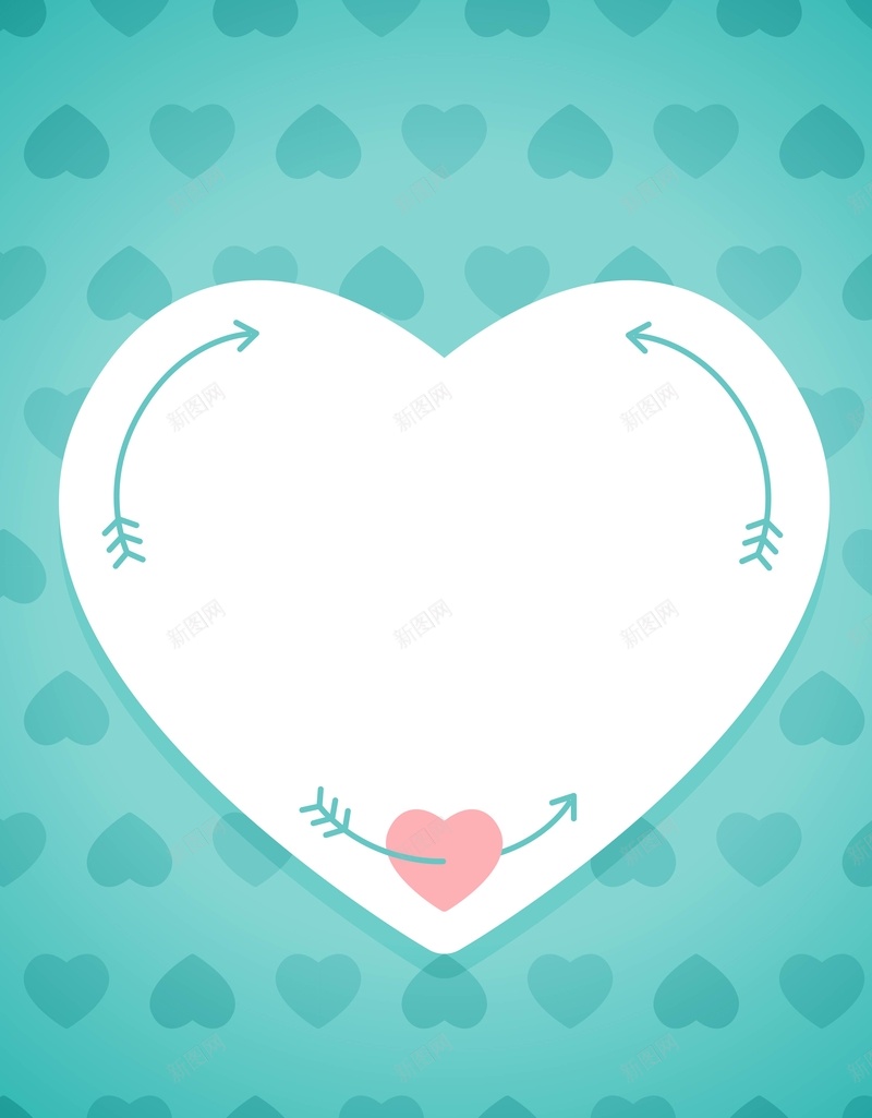 简约小清新心形边框底纹矢量背景ai设计背景_88icon https://88icon.com 促销海报 婚礼展板 小清新 底纹 心形 情人节海报 海报 简约 绿色背景 请柬 边框 迎宾牌 邀请函 矢量图