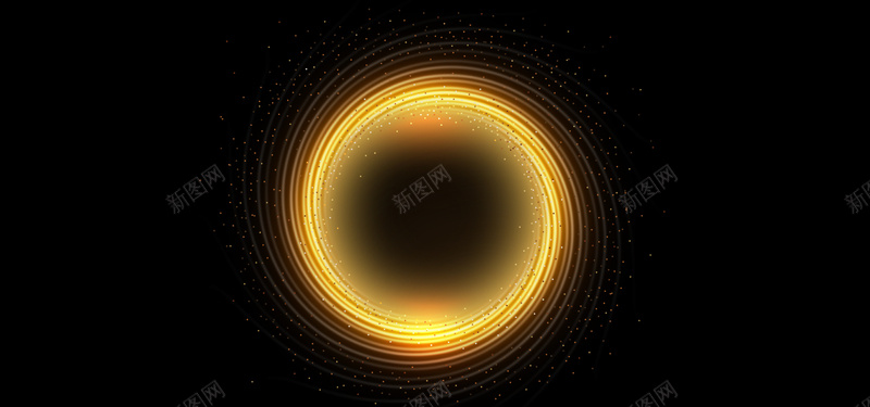 唯美金色旋圈炫光banner海报psd设计背景_88icon https://88icon.com banner 光效 唯美 大气 旋圈 海报 炫光 简约 背景 质感 金色