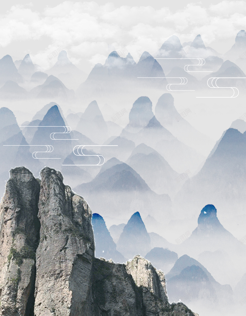 山背景古风psd设计背景_88icon https://88icon.com 一览众山小 古风 海报背景 背景