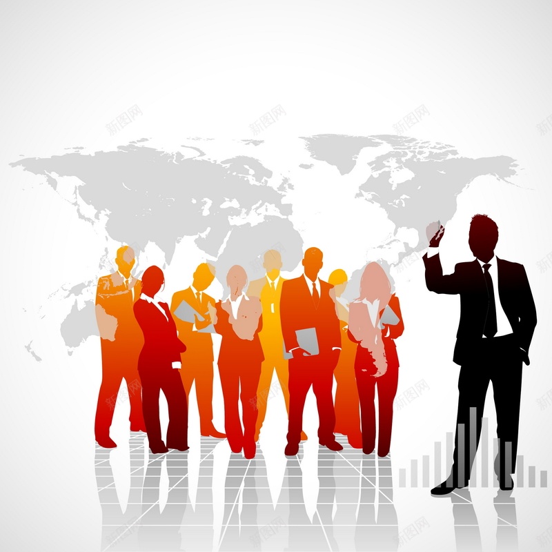商务人物矢量图ai设计背景_88icon https://88icon.com 人士 人物 企业 商务 广告 白色 科幻 科技 矢量图