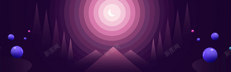 紫色渐变淘宝banner海报psd设计背景_88icon https://88icon.com banner 几何 唯美 奇幻 浪漫 海报 淘宝 渐变 简约 紫色