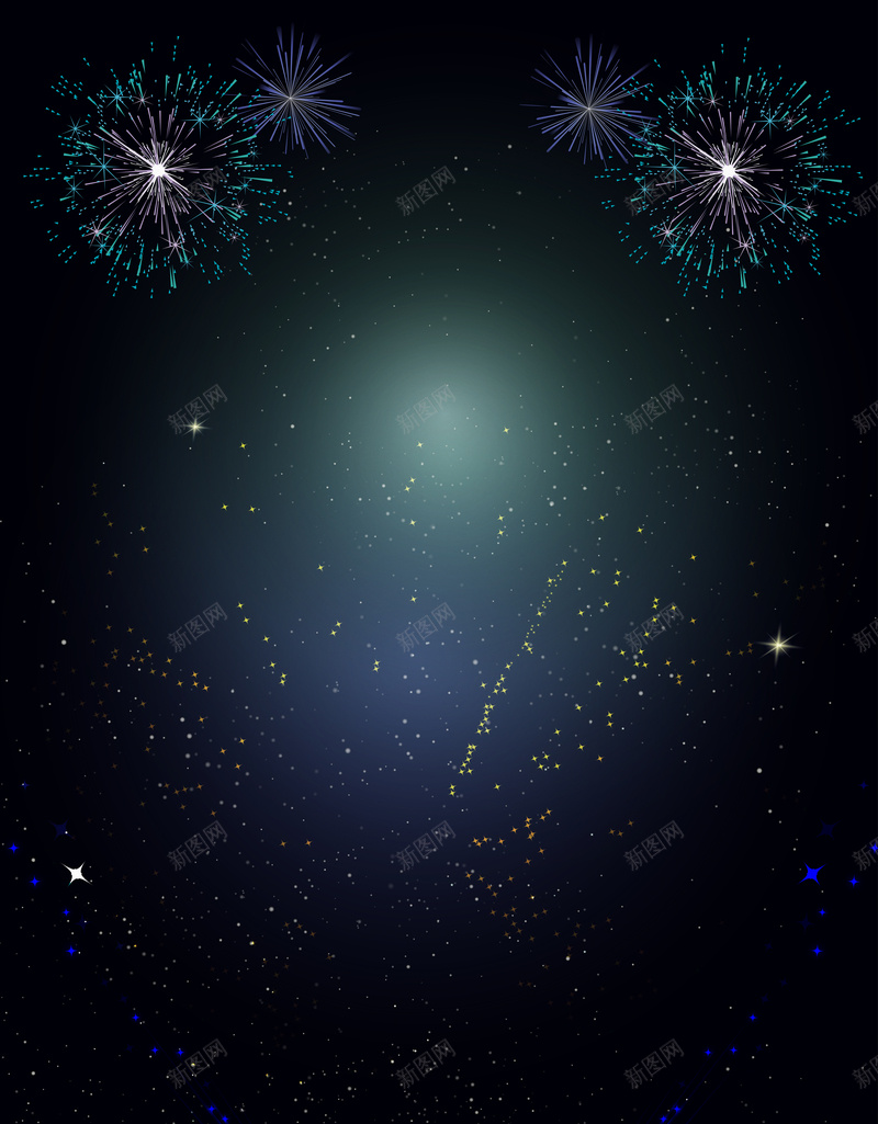 深色背景夜幕下的烟花平面广告矢量图ai设计背景_88icon https://88icon.com 光点 夜景 平面广告 星空 深色背景 激情 烟花 狂欢 矢量图