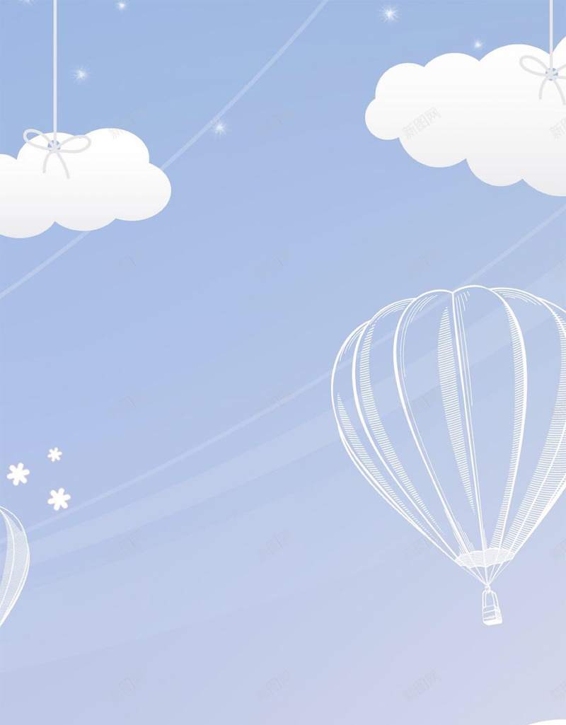 清新简洁天空背景jpg设计背景_88icon https://88icon.com h5 云朵 卡通背景 天空背景 天蓝色 小清新 文艺 星星 清新天空 简约 降落伞
