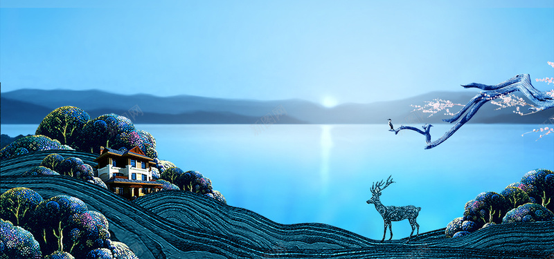 房地产宣传展板海报背景psd设计背景_88icon https://88icon.com 别墅 地产 地产别墅 地产海报 展板 户外 房地产 手绘 插画 欧式地产 洋房 海报 豪宅 风景