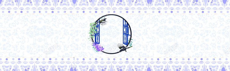 青花瓷边框电商淘宝bannerpsd设计背景_88icon https://88icon.com 云纹 古典图案 古典纹样 古典花纹 古典花边 淘宝banner 电商 相框 花 边角纹 青花瓷 风格