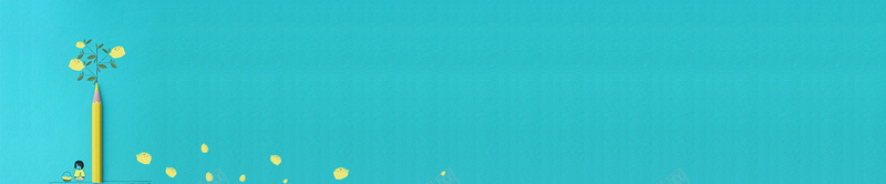 文艺简约铅笔插画bannerjpg设计背景_88icon https://88icon.com anner banner 招生 插画 教育 文艺背景 简约背景 绘画美术 蓝色背景 铅笔