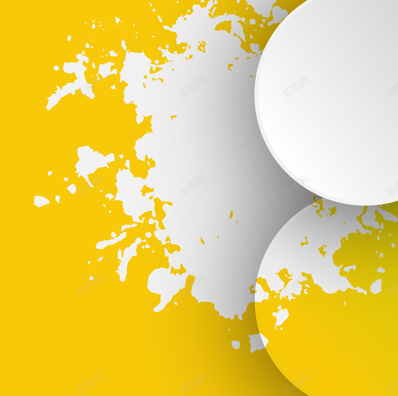柠檬黄微立体背景矢量图ai设计背景_88icon https://88icon.com ppt 几何 展板 开心 扁平 柠檬黄 渐变 画册封面 背景 矢量图