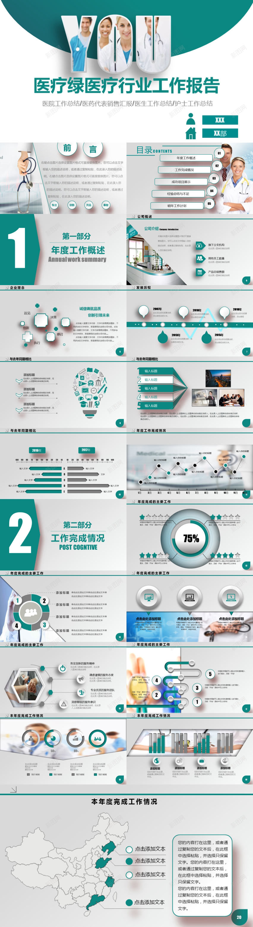 绿色扁平风医疗医疗行业工作报告PPT模板PPT模板_88icon https://88icon.com 医疗 工作报告 扁平 模板 绿色 行业