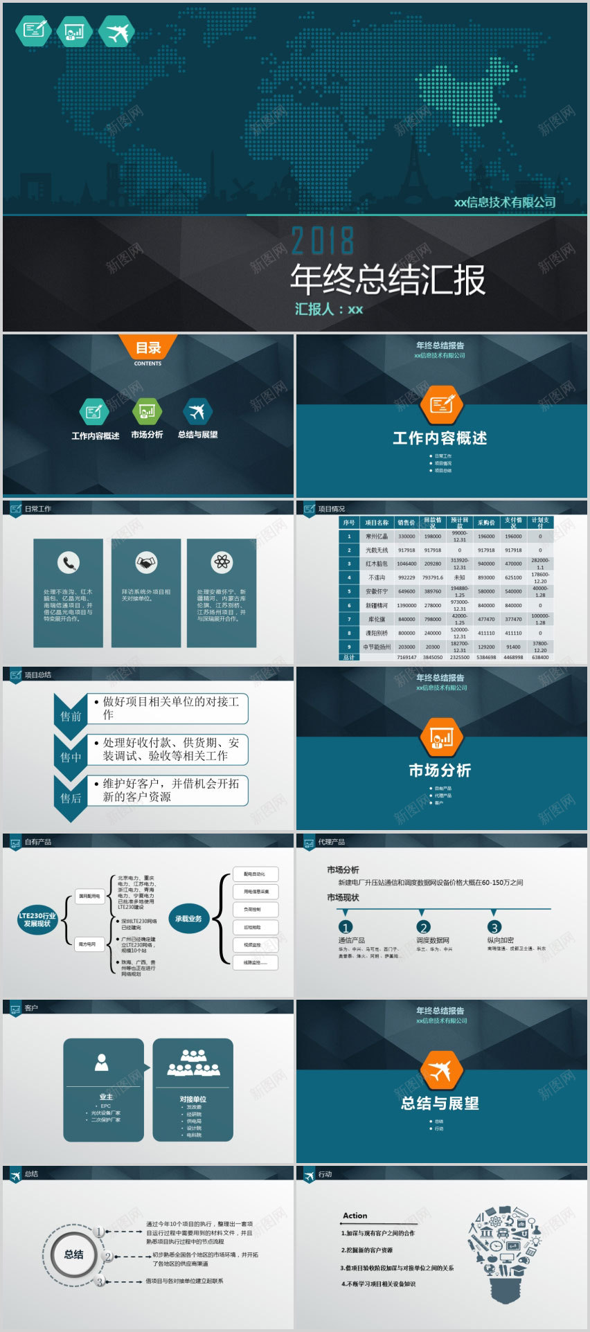信息技术公司工作汇报PPT模板PPT模板_88icon https://88icon.com 信息技术 公司 工作 模板 汇报