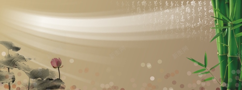 中国风手绘莲花校园展板背景cdr设计背景_88icon https://88icon.com 中国风 展板 手绘 校园 竹子 背景冷静 莲花