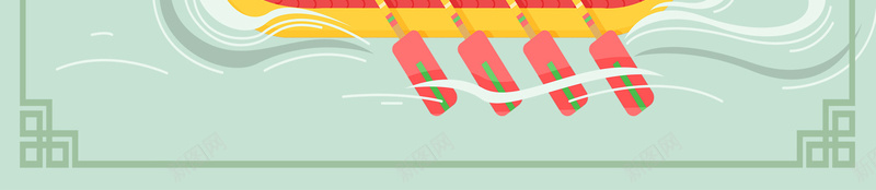 矢量背景元素图psd设计背景_88icon https://88icon.com 云朵 云纹 粽子元素 龙舟