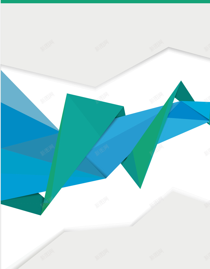 矢量几何条状折纸商务背景ai设计背景_88icon https://88icon.com 不规则图形 几何 商务 折纸 条状 白色 矢量 科幻 科技 背景 蓝绿色 矢量图