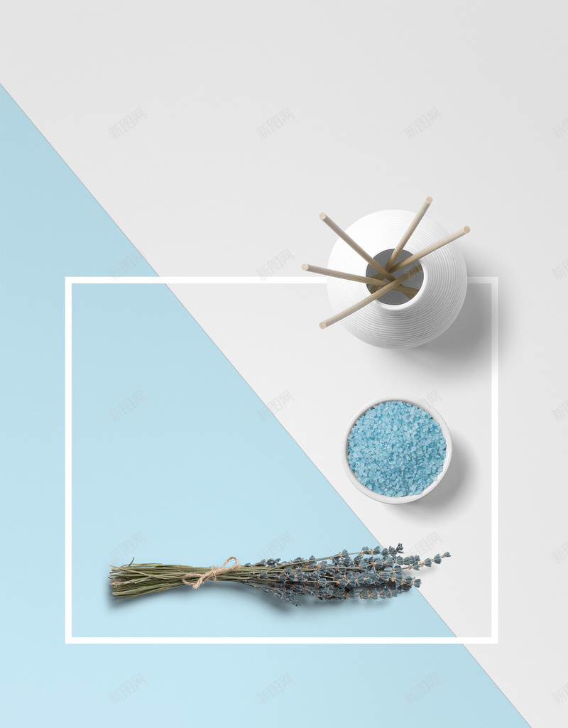 清新简约化妆品海报背景模板psd设计背景_88icon https://88icon.com 化妆品 化妆品海报 海报背景 海盐 清新 纯净 纯净之美 美丽日记 薰衣草